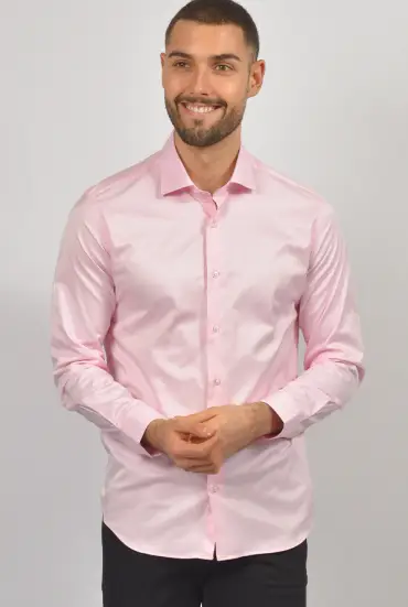 Muska kosulja SLIM FIT ROZE