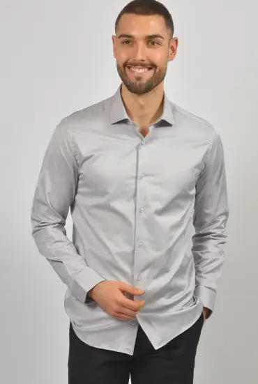 Muska kosulja SLIM FIT SIVA